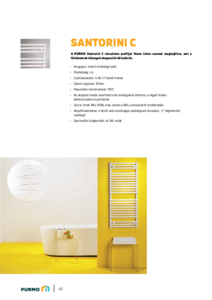 Santorini C fürdőszobai fűtőtest - általános termékismertető